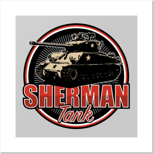 Sherman Tank Posters and Art